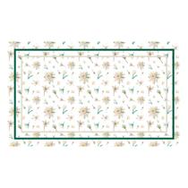 Toalha de Mesa Retangular Linho 8 Lugares Flor de Lótus 146x280cm Toalha de Mesa Retangular Linho 8 Lugares Flor de Lótus 146x280cm