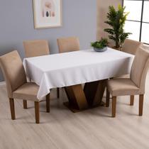 Toalha de Mesa Retangular Lisa 4 Lugares 1,45m x 1,40m Oxford Basica