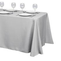 Toalha de Mesa Retangular LTC LINENS 229x396 cm Prata Toalha de Mesa Retangular LTC LINENS 229x396 cm Prata