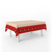Toalha De Mesa Retangular Natalina Noel e Trenó 300x150cm