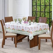 Toalha de Mesa Retangular p/ 6 Cadeiras 2,20 X 1,50 Páscoa e Encantos Decoração, Cozinha, Sala