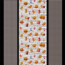 Toalha de mesa Retangular para 6 cadeiras (1,95 x 1,38) - Fast Food