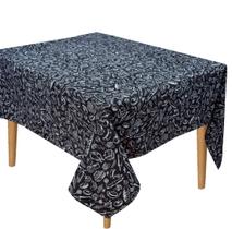 Toalha De Mesa Retangular Preto E Branco 2,80m X 1,50m Toalha De Mesa Retangular Preto E Branco 2,80m X 1,50m