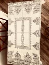 Toalha de Mesa Retangular Renda 2,00 x 1,40 m Kit 2 Unidades Toalha de Mesa Retangular Renda 2,00 x 1,40 m Kit 2 Unidades