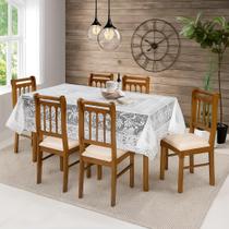 Toalha De Mesa Retangular Rendada 1,60x2,00cm Para Cozinha Sala Jantar Luxo Toalha De Mesa Retangular Rendada 1,60x2,00cm Para Cozinha Sala Jantar Luxo