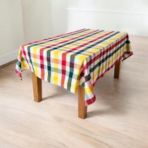 Toalha De Mesa Retangular Rústica 1,40 x 2,50m Tear Artesanal