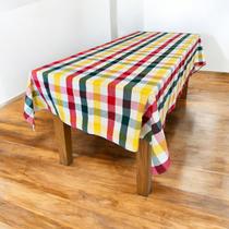 Toalha De Mesa Retangular Rústica 1,40 x 3,00m Tear Artesanal