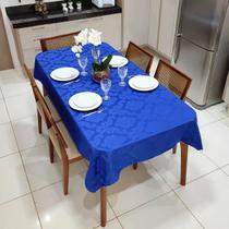 Toalha De Mesa Retangular Sala Jantar Jacquard 8 Lugares 2,50m x 1,35m - Azul Royal Toalha De Mesa Retangular Sala Jantar Jacquard 8 Lugares 2,50m x 1,35m - Azul Royal
