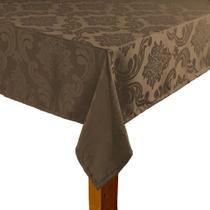 toalha de mesa retangular tecido jacquard marron 1,40x2,00