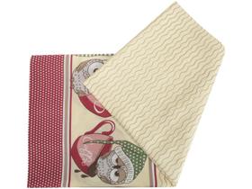 Toalha de Mesa Retangular Teka 140x210cm - Basic Corujas