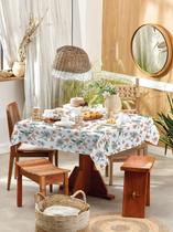 Toalha de mesa Retangular Teka 8 lugares Basic Magnólia