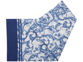 Toalha de Mesa Retangular Teka - Azul 140x250cm Basic Arabesco
