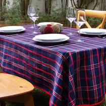 Toalha de Mesa Retangular Xadrez Azul e Vermelha Toalha de Mesa Retangular Xadrez Azul e Vermelha