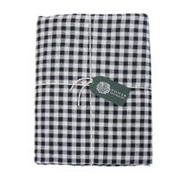 Toalha de Mesa Retangular Xadrez Branca e Preta Tecido Nobre - 8 Lugares Toalha de Mesa Retangular Xadrez Branca e Preta Tecido Nobre - 8 Lugares