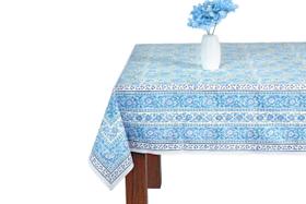 Toalha de mesa Ridhi Asparagus Green Gadd Hand Block Print Algodão Toalha de mesa Ridhi Asparagus Green Gadd Hand Block Print Algodão