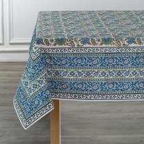 Toalha de mesa Ridhi Asparagus Verde 152x152cm 100% algodão Toalha de mesa Ridhi Asparagus Verde 152x152cm 100% algodão