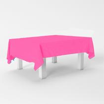 Toalha de mesa Rosa claro plástica 137x274 decoração festa