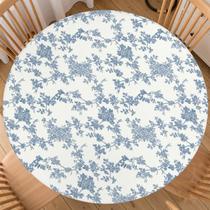 Toalha de mesa Roverantic Spring Round ajustada 120-130 cm azul marinho