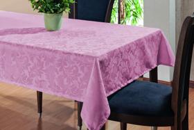 Toalha De Mesa Sala Jantar 2,20x1,35 em Tecido Jacquard Rosê