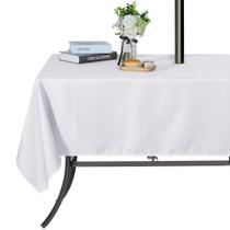 Toalha de mesa SARAFLORA 152x259 cm com zíper branco impermeável Toalha de mesa SARAFLORA 152x259 cm com zíper branco impermeável