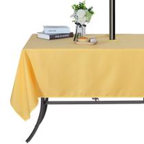 Toalha de mesa SARAFLORA 152x305 cm com zíper impermeável amarelo Toalha de mesa SARAFLORA 152x305 cm com zíper impermeável amarelo