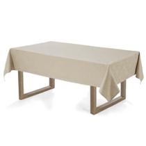 Toalha de Mesa Sempre Limpa Vilares Retangular 8 Lugares Caqui 160X270cm - Karsten