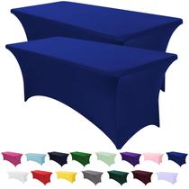 Toalha de mesa SEPARO 183 cm, pacote com 2 unidades, azul elástica