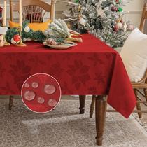 Toalha de mesa Softalker Christmas Jacquard Impermeável 152x213cm
