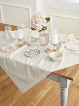 Toalha de mesa Solino Home Cotton Linen Stitch 132x132cm