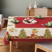 Toalha de Mesa Super Pratica Estampada Natal 1,55x2,50cm Lepper
