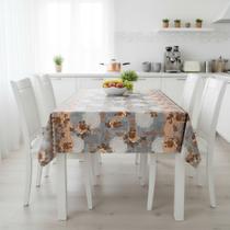 Toalha De Mesa Super Térmica Floral Vintage Rolo 1,40x20,00m Vinil PVC