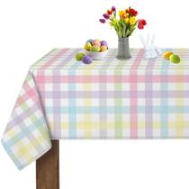 Toalha de Mesa SuQKXCo 152x213 cm Impermeável Xadrez Arco-Íris Toalha de Mesa SuQKXCo 152x213 cm Impermeável Xadrez Arco-Íris