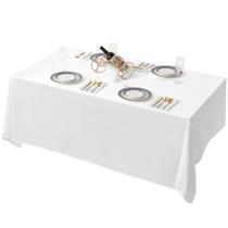 Toalha de mesa Surmente Poliéster Branco 228x335cm para casamento Toalha de mesa Surmente Poliéster Branco 228x335cm para casamento
