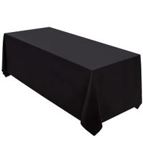 Toalha de mesa Surmente Preto Poliéster 228x335cm para casamento Toalha de mesa Surmente Preto Poliéster 228x335cm para casamento