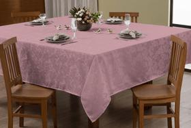 Toalha de Mesa Tecido Jacquard 6 Lugares Retangular Elegante