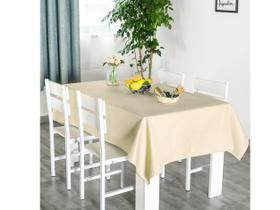 Toalha de mesa tecido linho rustico para mesa de até 6 lugares