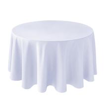 Toalha de mesa, tecido texturizado Biscaynebay, 90 cm, branco, resistente à água Toalha de mesa, tecido texturizado Biscaynebay, 90 cm, branco, resistente à água