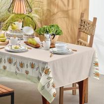 Toalha de mesa teka basic quadrada 4 lugares 140 x 140 cm