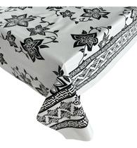 Toalha De Mesa Térmica Cozinha Floral Preto E Branco Impermeável Casa Resistente Grossa Casa Toalha De Mesa Térmica Cozinha Floral Preto E Branco Impermeável Casa Resistente Grossa Casa