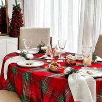 Toalha De Mesa Térmica E Impermeavel Natalina Fascinio Xadrez Limpa Fácil para 4 , 6 e 8 Lugares Toalha De Mesa Térmica E Impermeavel Natalina Fascinio Xadrez Limpa Fácil para 4 , 6 e 8 Lugares