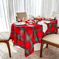 Toalha De Mesa Térmica E Impermeavel Natalina Fascinio Xadrez Limpa Fácil para 4 , 6 e 8 Lugares Toalha De Mesa Térmica E Impermeavel Natalina Fascinio Xadrez Limpa Fácil para 4 , 6 e 8 Lugares
