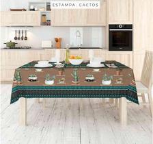 Toalha de Mesa Térmica Impermeável 04 Lugares Estampada