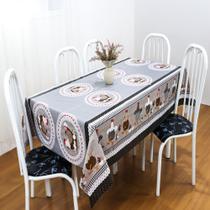 Toalha de Mesa Térmica Impermeável 04 Lugares Estampada