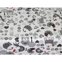 Toalha De Mesa Térmica Pvc Impermeável Galinhas 2,80 X 1,40