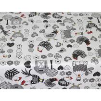 Toalha De Mesa Térmica Pvc Impermeável Galinhas 3,00 X 1,40