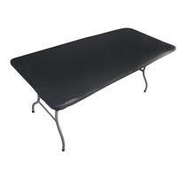 Toalha de mesa Toalha de mesa 183 x 76 cm, elástico de vinil preto Toalha de mesa Toalha de mesa 183 x 76 cm, elástico de vinil preto
