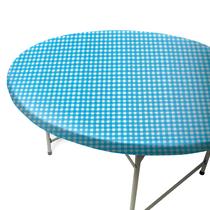 Toalha de mesa Toalha de mesa redonda 79-91 cm elástica quadriculada Toalha de mesa Toalha de mesa redonda 79-91 cm elástica quadriculada