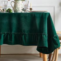 Toalha de mesa Tootop Soft Luxurious Velvet Green 152x180cm