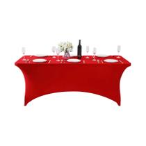 Toalha De Mesa Universal De Spandex Stretch De 6FT 4FT Para Festas, Banquetes E Eventos De Casamento