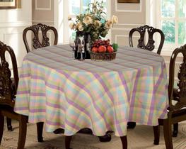 Toalha de mesa Urban Villa Buffalo Check 100% algodão 180 cm redonda